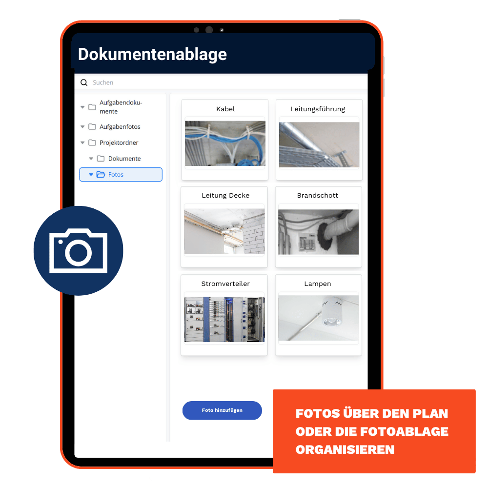 Dokumentenablage Mockup Elektro