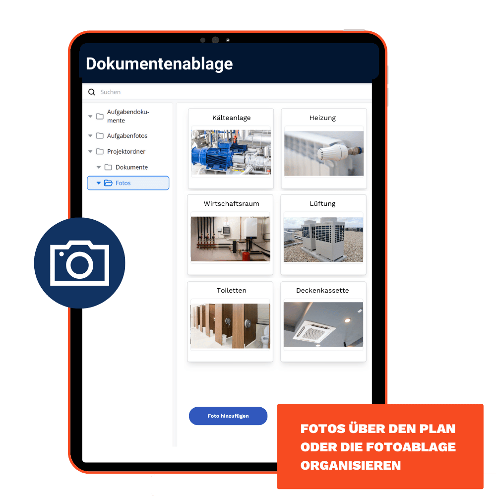 Dokumentenablage Mockup SHK