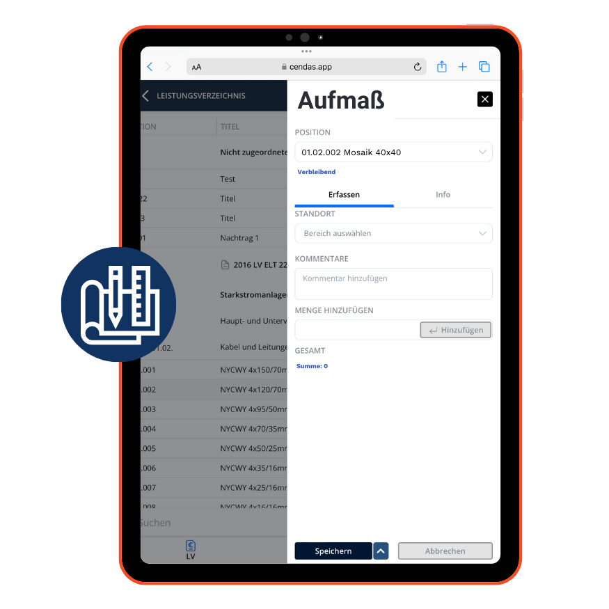 Aufmaß Fliesenleger Mockup