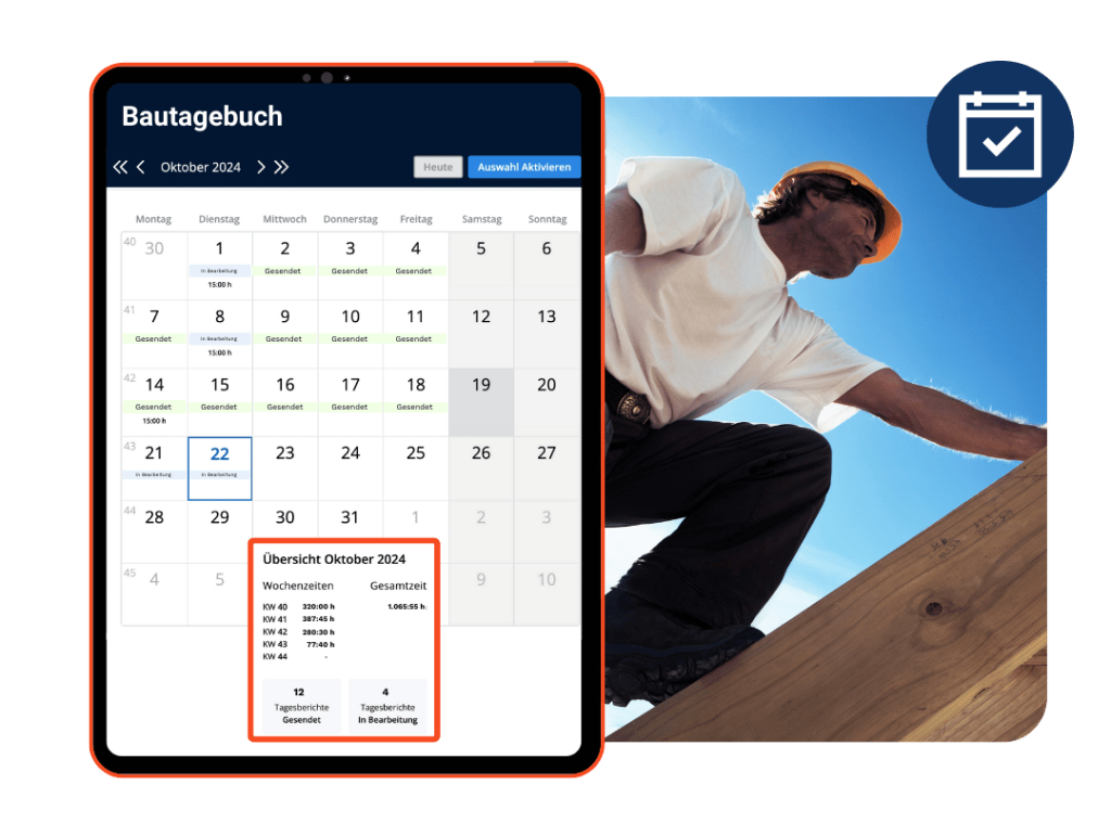 Bautagebuch Dachdecker
