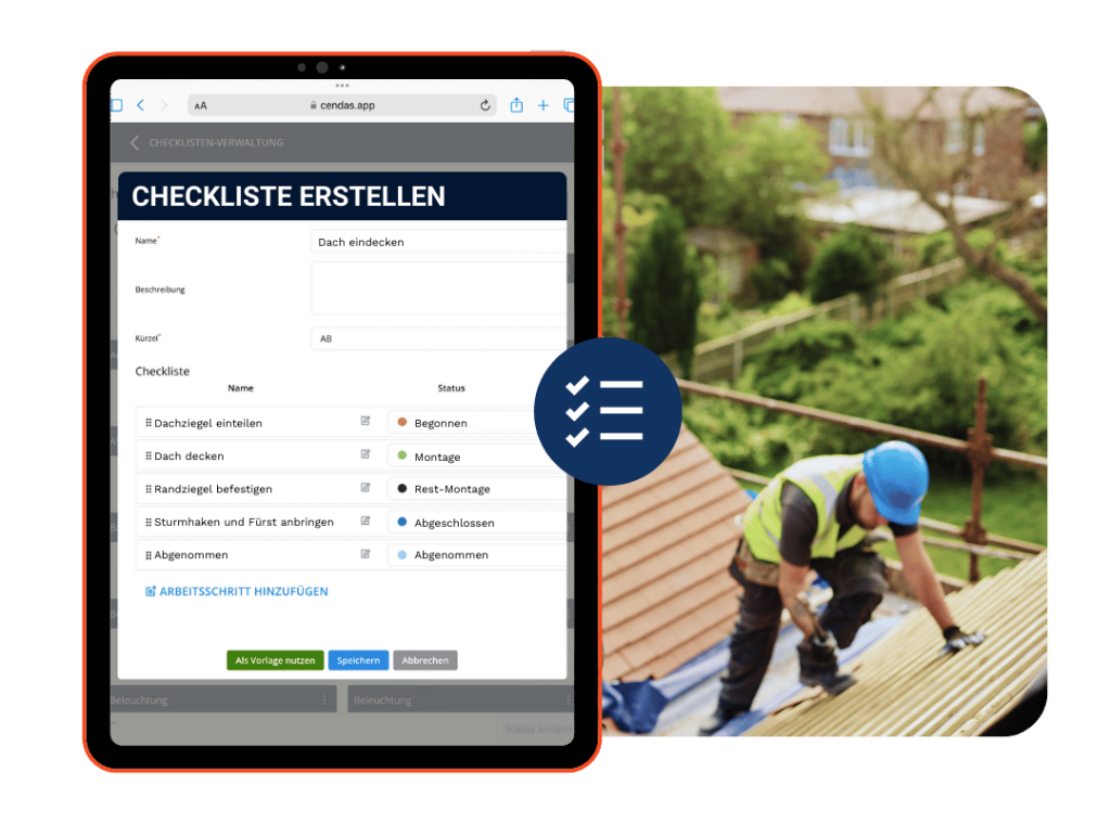 Checklisten Dachdecker