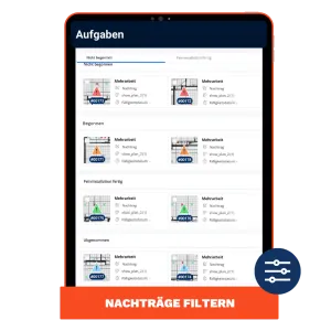 Nachtragsmanagement Mockup