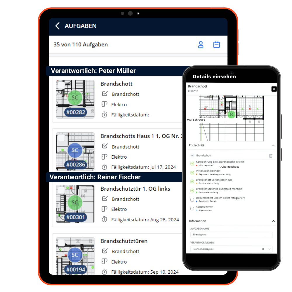 Aufgaben Mockup Brandschutz
