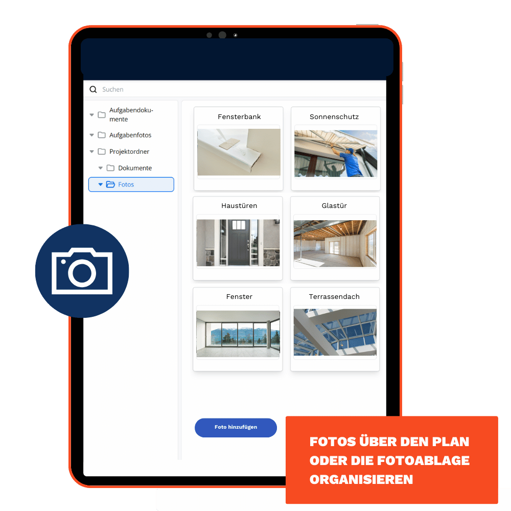 Dokumentenablage Mockup Fensterbau