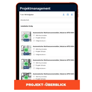 Projektmanagement Mockup Brandschutz