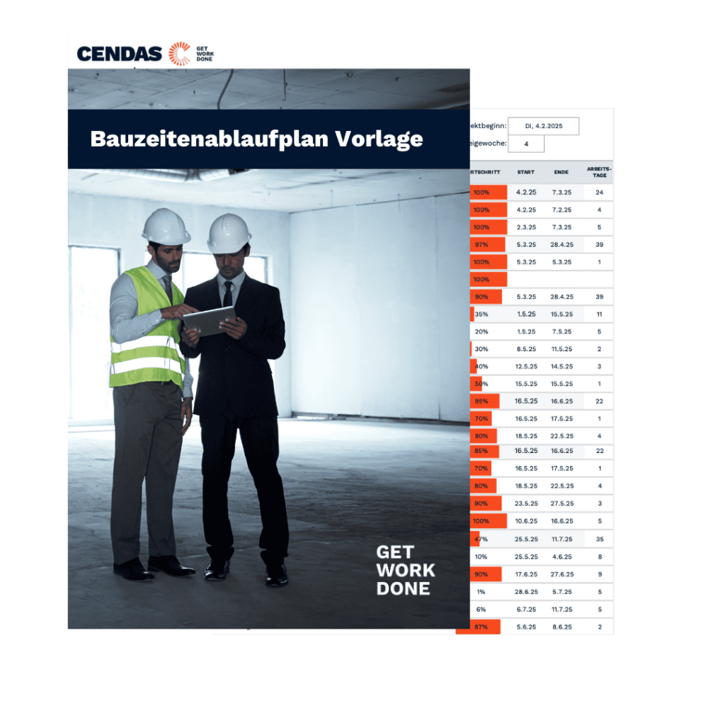 Bauzeitenplan Excel kostenlose Vorlage
