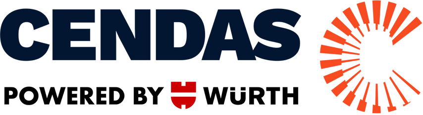 logo cendas würth blue
