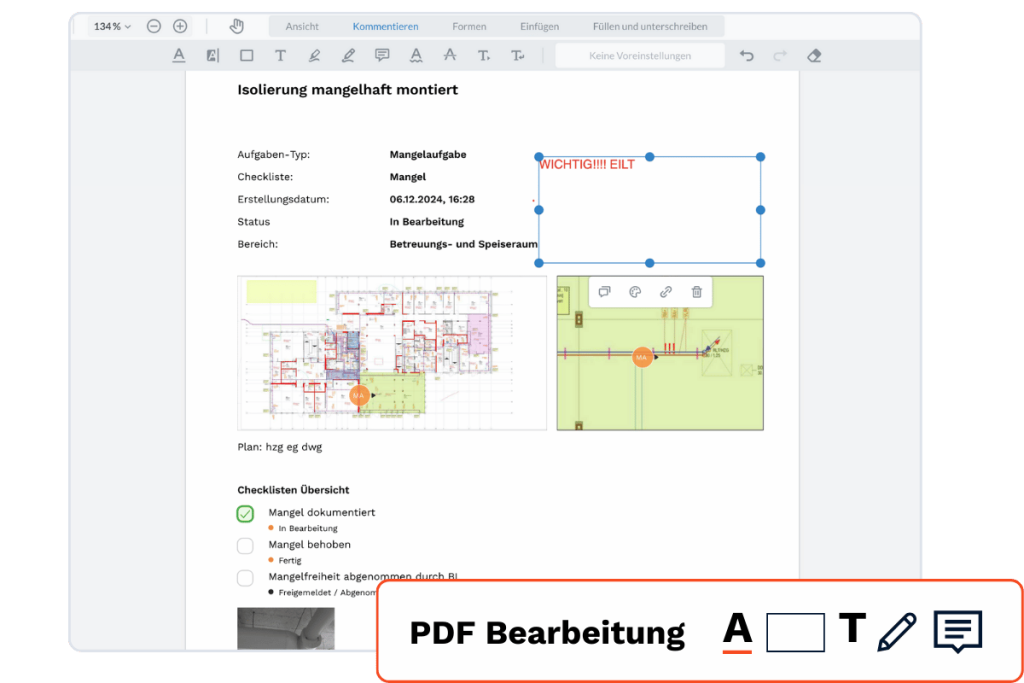 mängel bericht erstellen - gernerieren