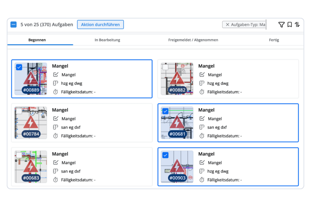 mängel bericht erstellen schritt 1