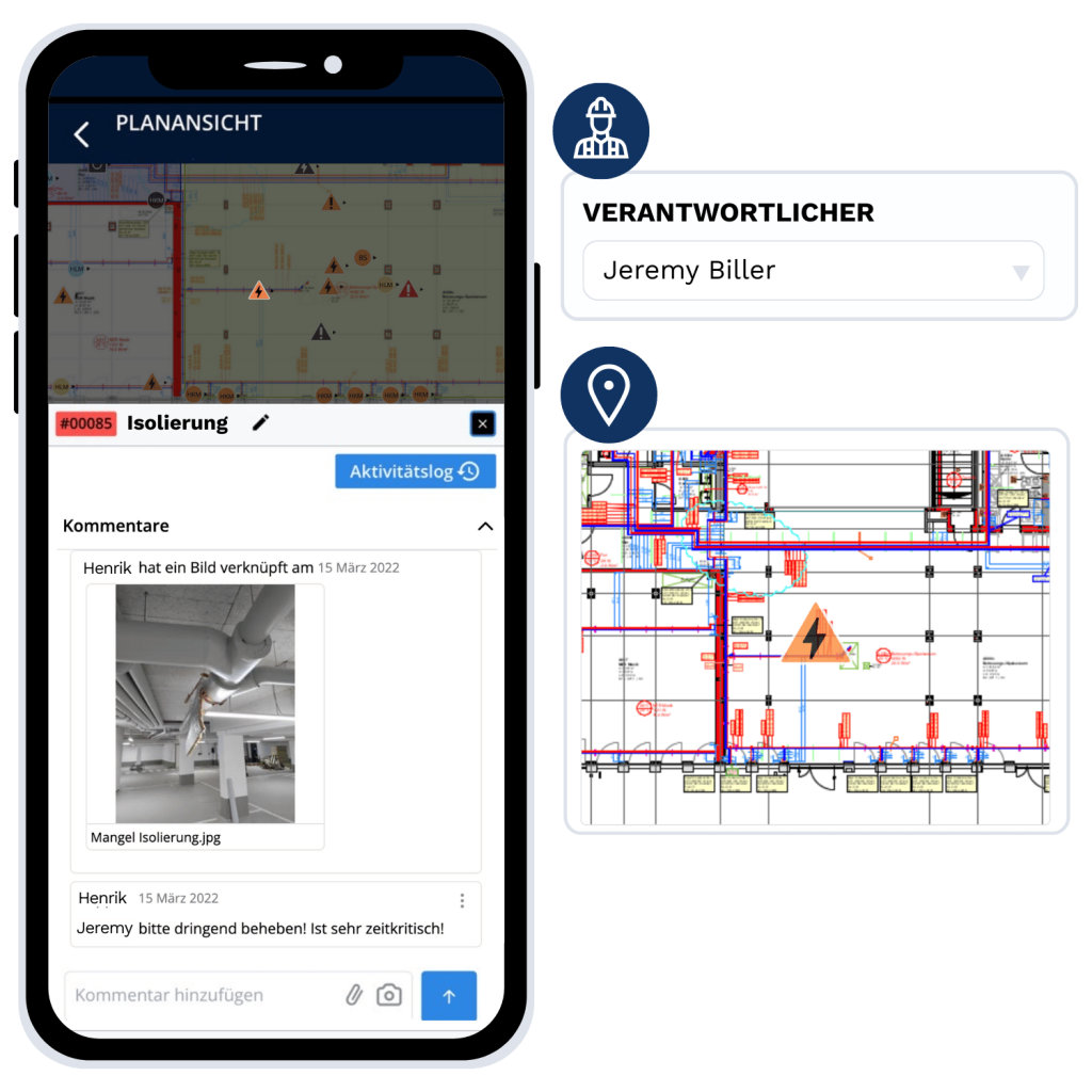 mängelmanagement app schritt 1 mangel erfassen