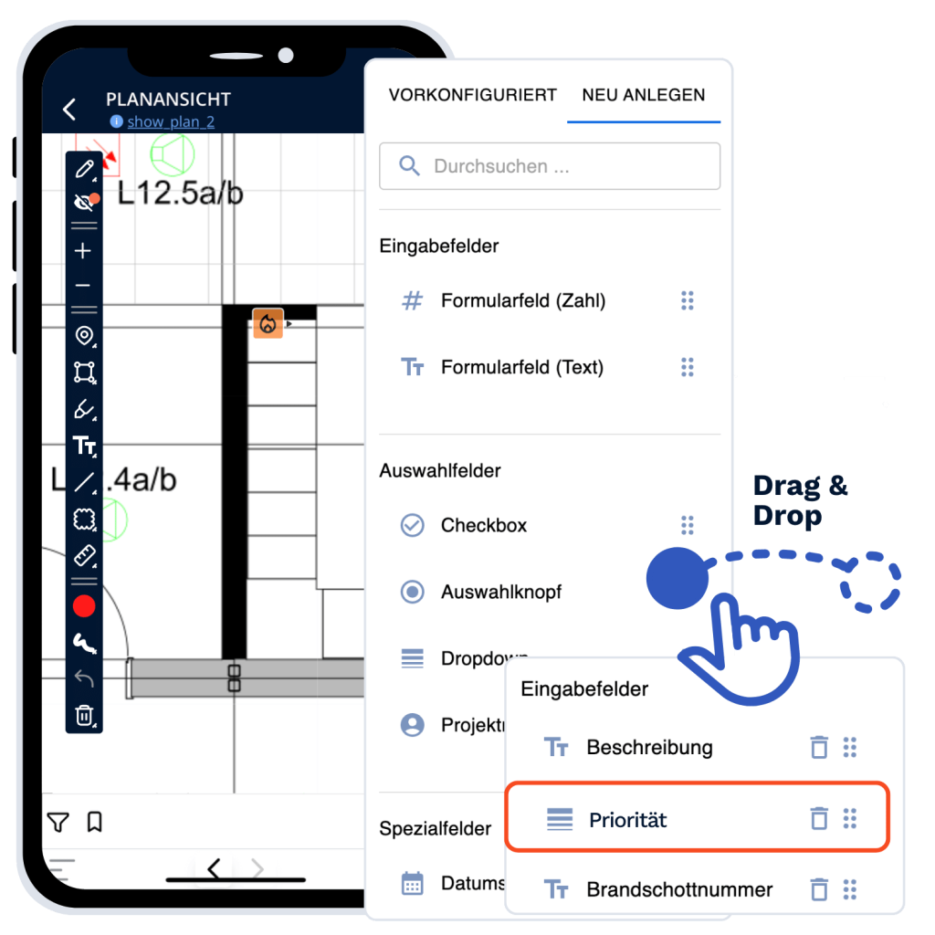 Aufgabenfelder flexibel festlegen