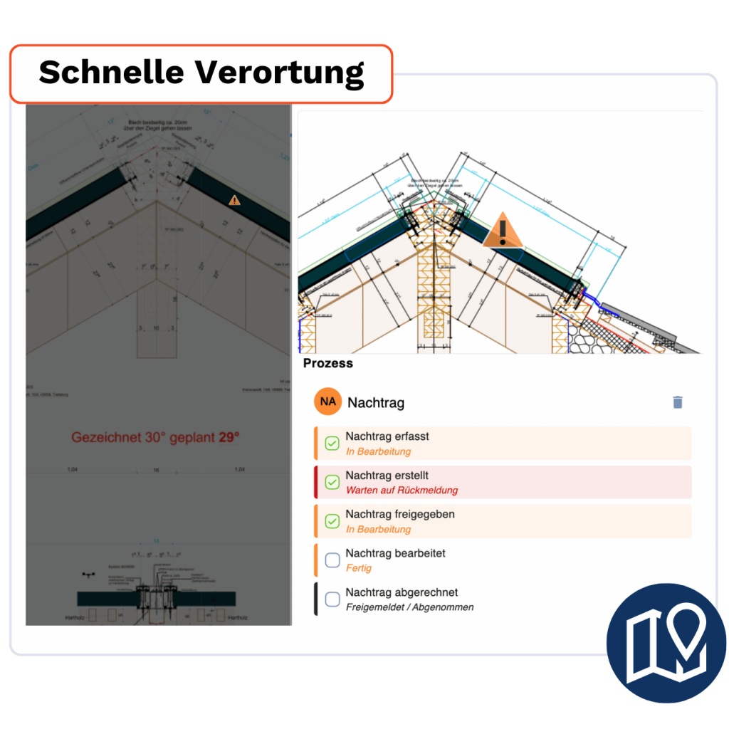 Verortung von Nachträgen