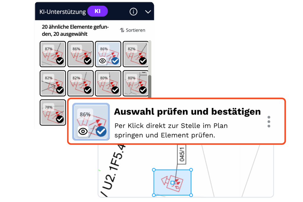 KI Plan Schritt 4 Auswahl bestätigen