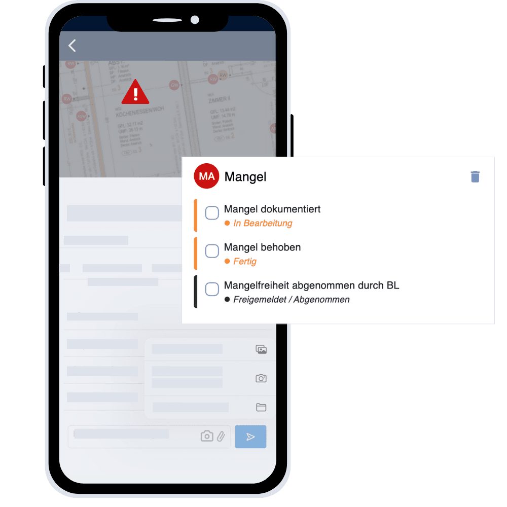 mängelmanagement hochbau cendas app