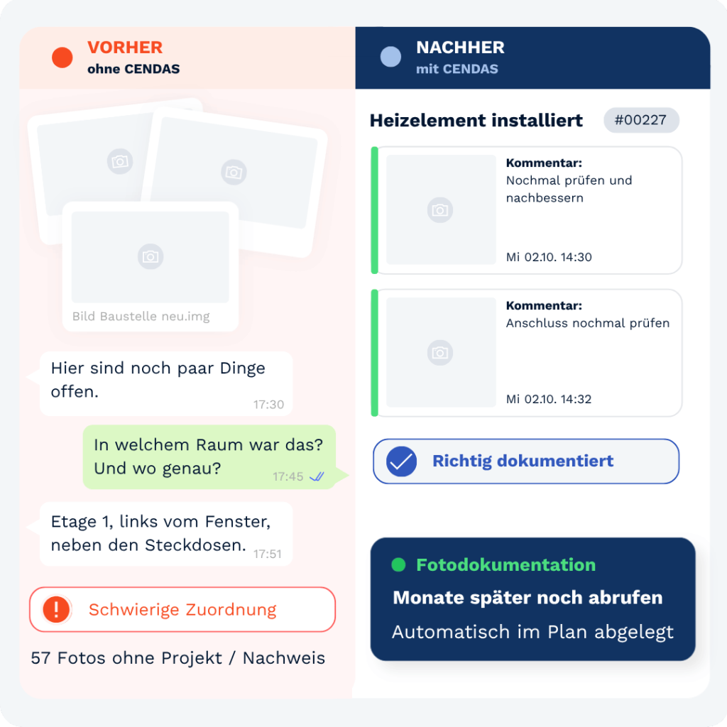 cendas handwerkersoftware für kleinbetriebe vorher-nachher