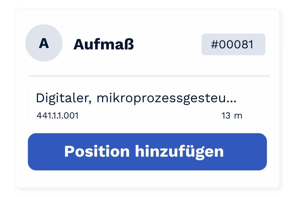 cendas aufmaß